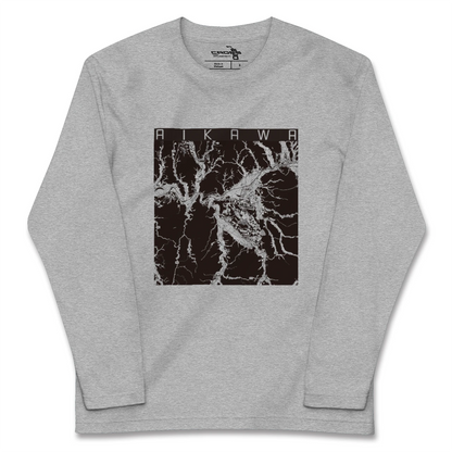 【合川（秋田県）】地図柄ロングスリーブTシャツ