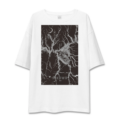 【合川（秋田県）】地図柄ビッグシルエットTシャツ