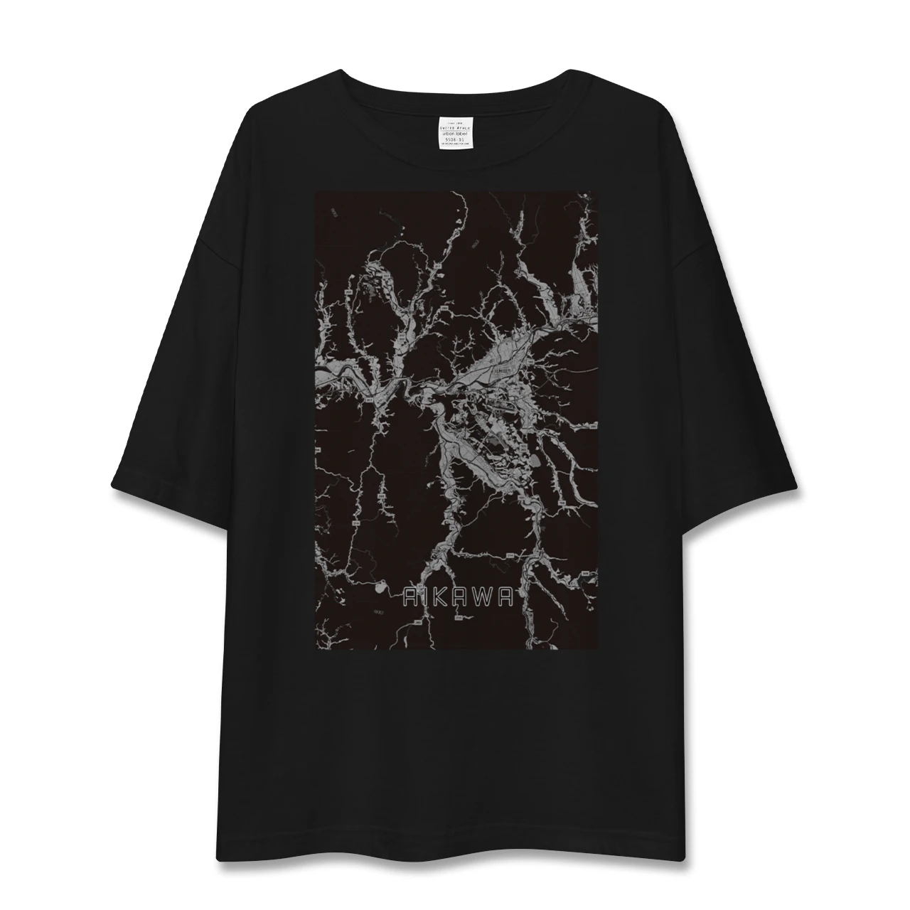 【合川（秋田県）】地図柄ビッグシルエットTシャツ