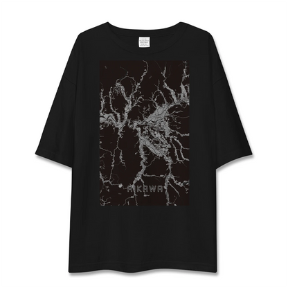 【合川（秋田県）】地図柄ビッグシルエットTシャツ