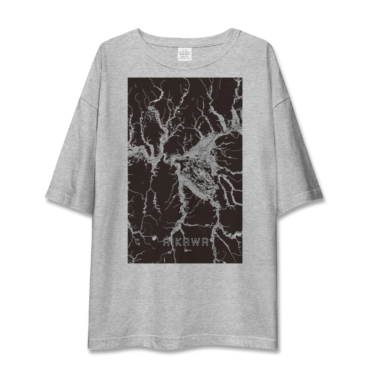 【合川（秋田県）】地図柄ビッグシルエットTシャツ