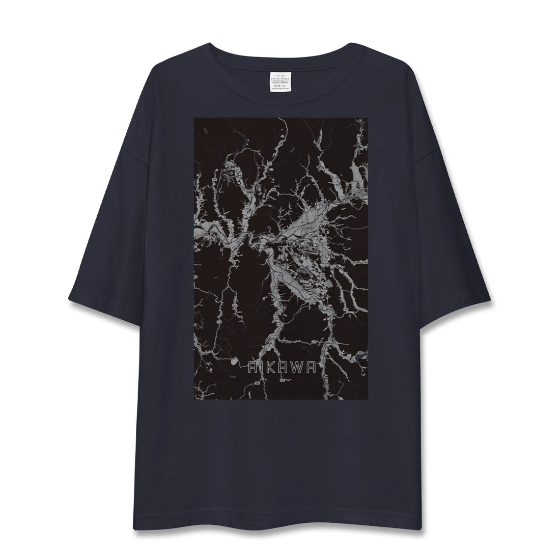 【合川（秋田県）】地図柄ビッグシルエットTシャツ