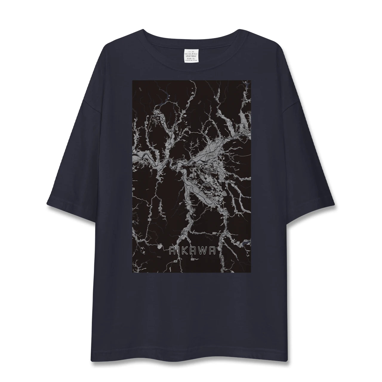 【合川（秋田県）】地図柄ビッグシルエットTシャツ