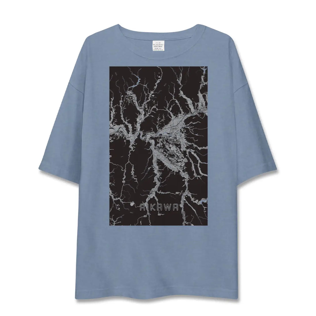 【合川（秋田県）】地図柄ビッグシルエットTシャツ