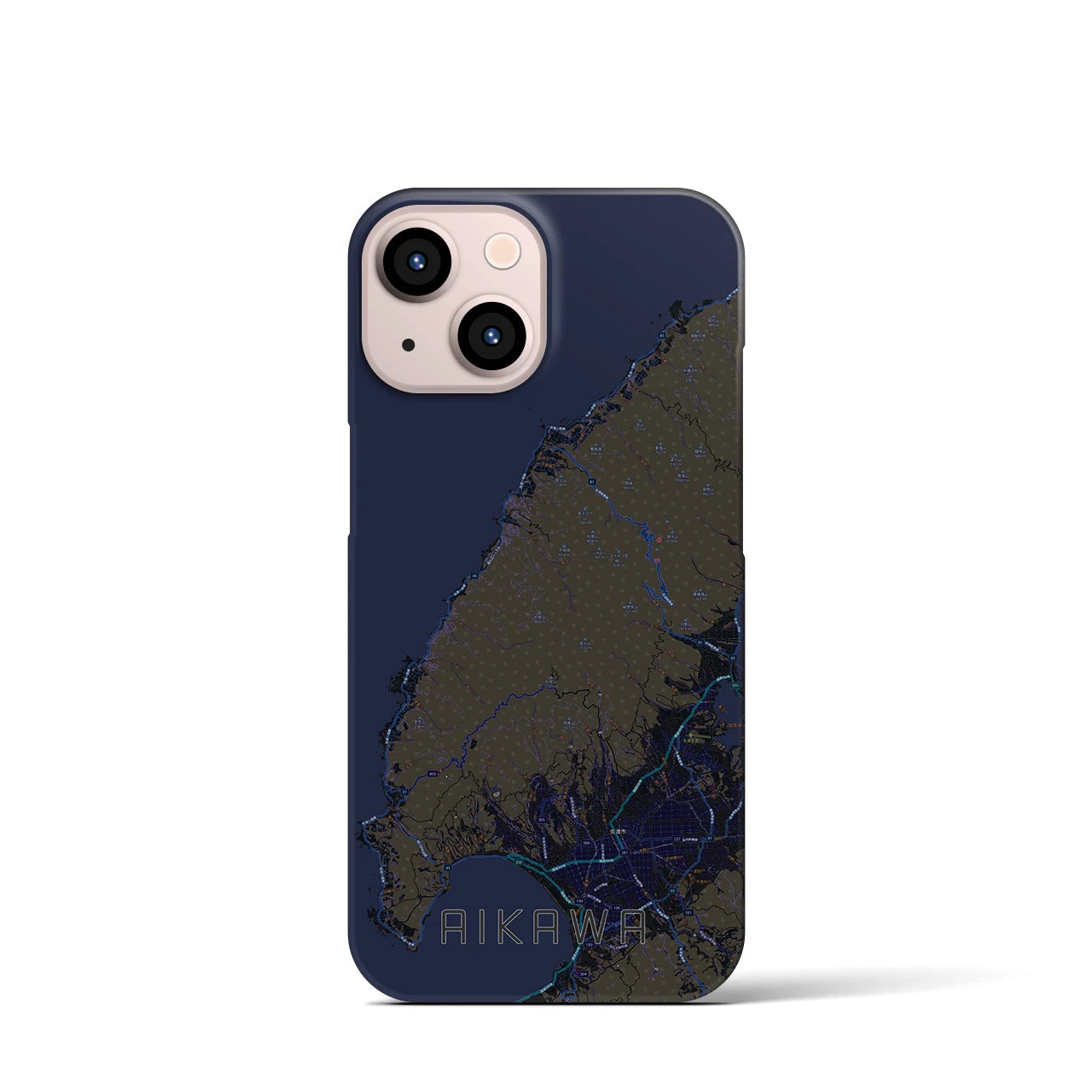 【相川（新潟県）】地図柄iPhoneケース（バックカバータイプ）