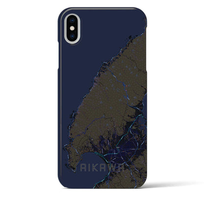 【相川（新潟県）】地図柄iPhoneケース（バックカバータイプ）