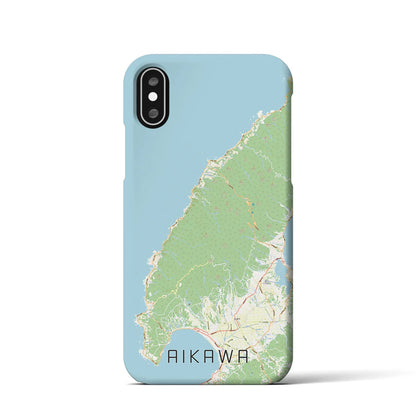 【相川（新潟県）】地図柄iPhoneケース（バックカバータイプ）