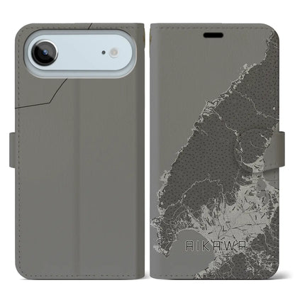 【相川（新潟県）】地図柄iPhoneケース（手帳タイプ）