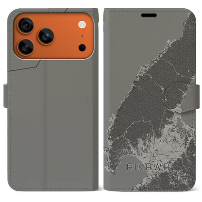 【相川（新潟県）】地図柄iPhoneケース（手帳タイプ）