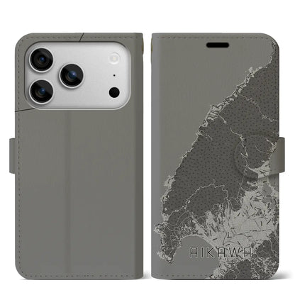 【相川（新潟県）】地図柄iPhoneケース（手帳タイプ）