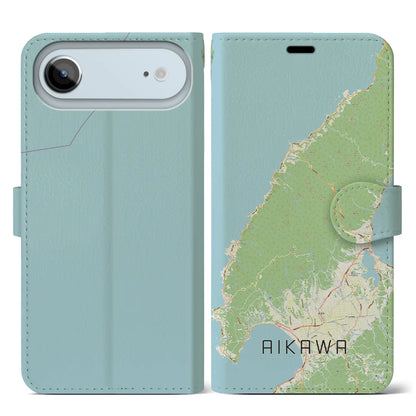 【相川（新潟県）】地図柄iPhoneケース（手帳タイプ）