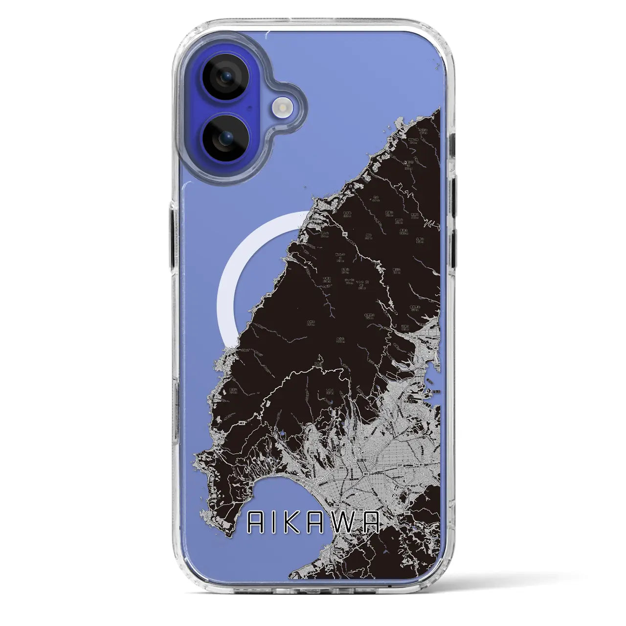 【相川（新潟県）】地図柄iPhoneケース（MagSafeタイプ）