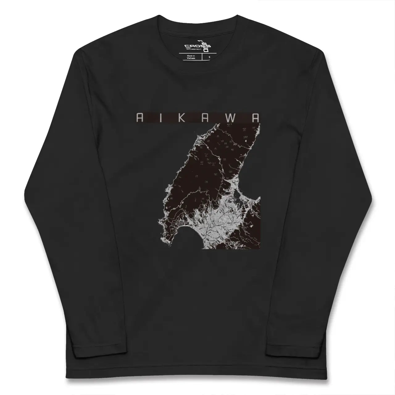【相川（新潟県）】地図柄ロングスリーブTシャツ