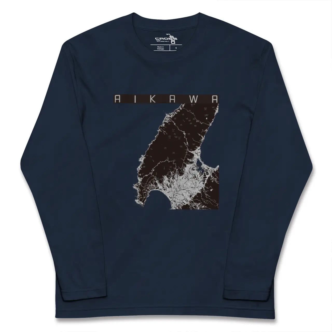 【相川（新潟県）】地図柄ロングスリーブTシャツ