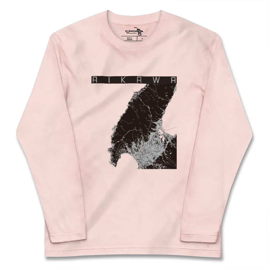 【相川（新潟県）】地図柄ロングスリーブTシャツ