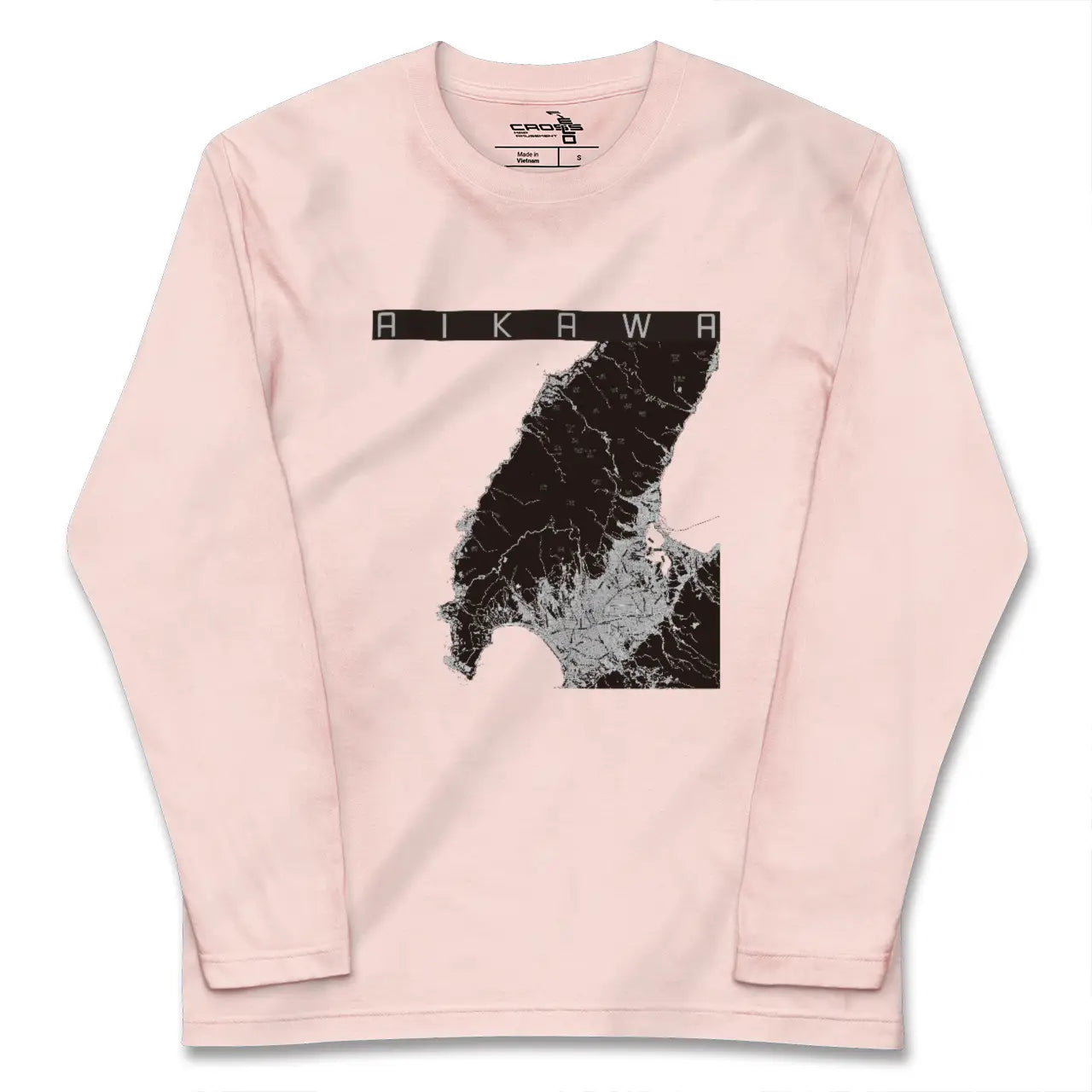 【相川（新潟県）】地図柄ロングスリーブTシャツ