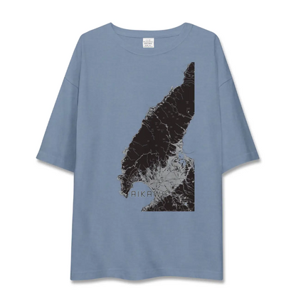 【相川（新潟県）】地図柄ビッグシルエットTシャツ