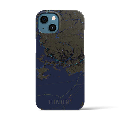 【愛南（愛媛県）】地図柄iPhoneケース（バックカバータイプ）