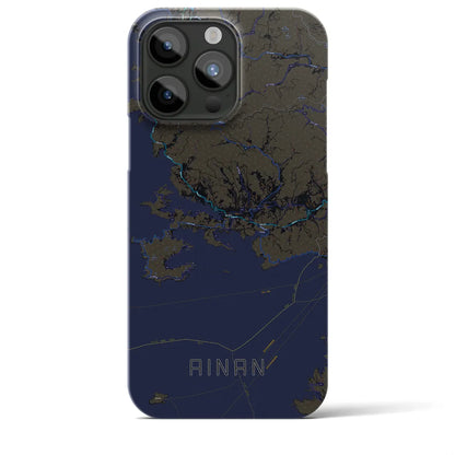 【愛南（愛媛県）】地図柄iPhoneケース（バックカバータイプ）