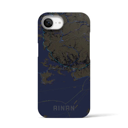 【愛南（愛媛県）】地図柄iPhoneケース（バックカバータイプ）