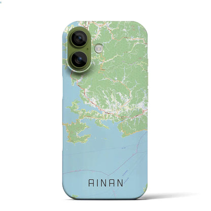 【愛南（愛媛県）】地図柄iPhoneケース（バックカバータイプ）