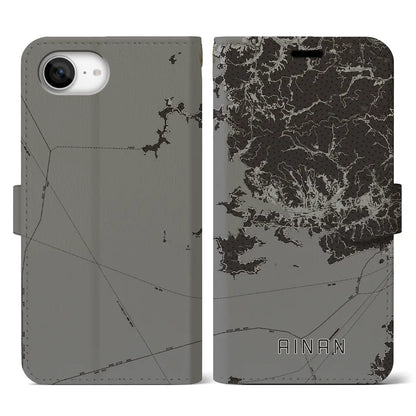 【愛南（愛媛県）】地図柄iPhoneケース（手帳タイプ）