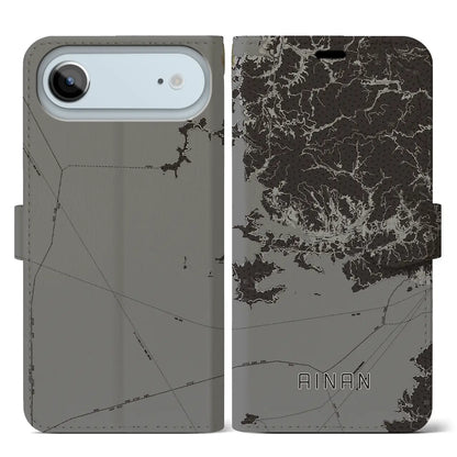 【愛南（愛媛県）】地図柄iPhoneケース（手帳タイプ）