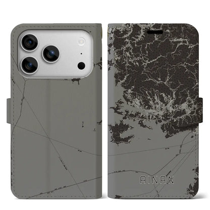 【愛南（愛媛県）】地図柄iPhoneケース（手帳タイプ）