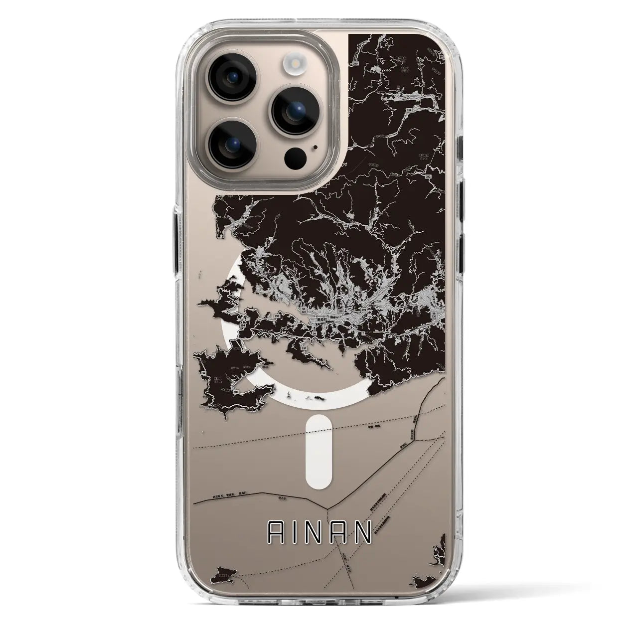 【愛南（愛媛県）】地図柄iPhoneケース（MagSafeタイプ）