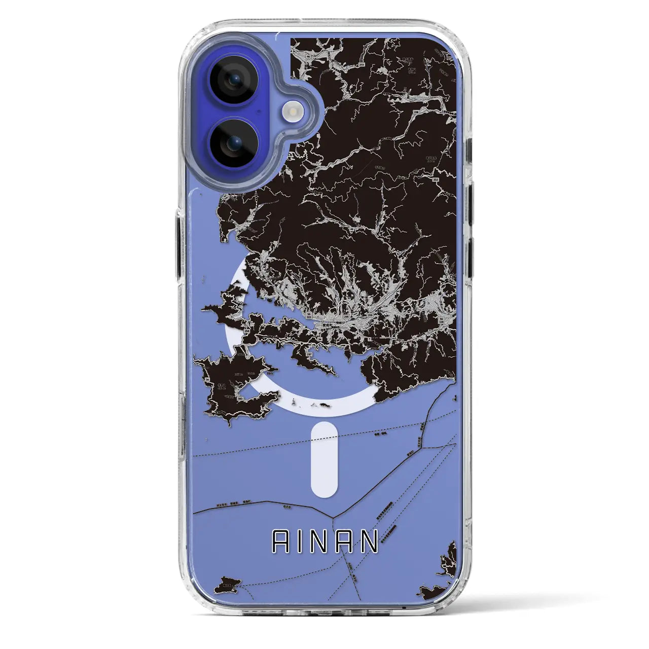 【愛南（愛媛県）】地図柄iPhoneケース（MagSafeタイプ）