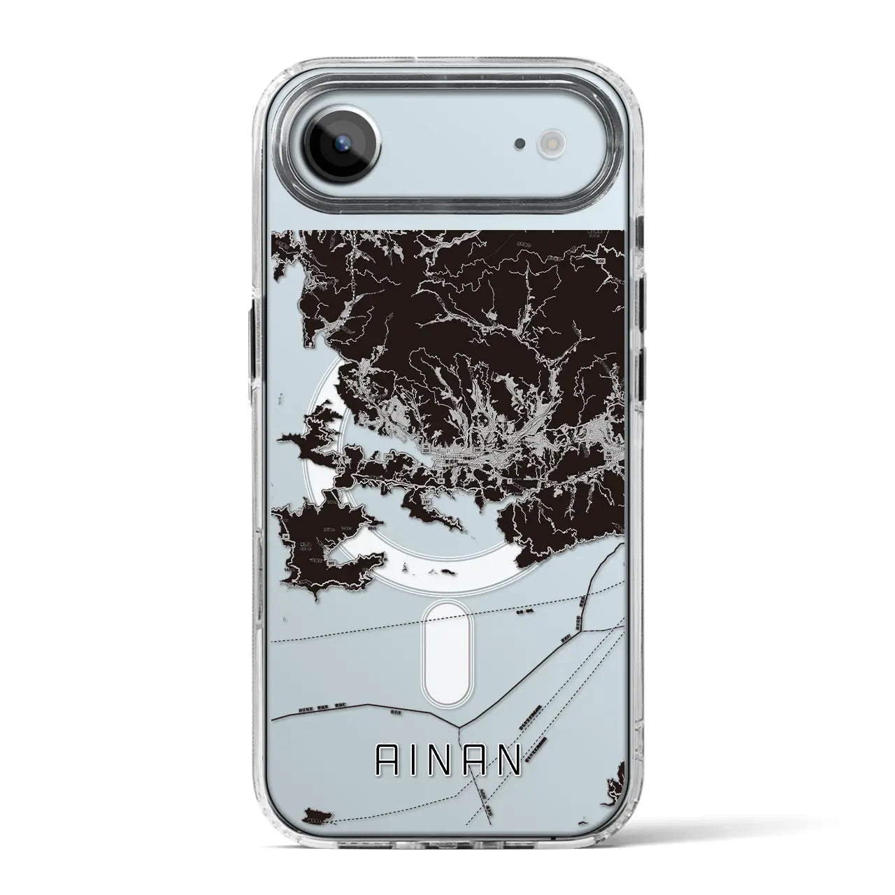 【愛南（愛媛県）】地図柄iPhoneケース（MagSafeタイプ）