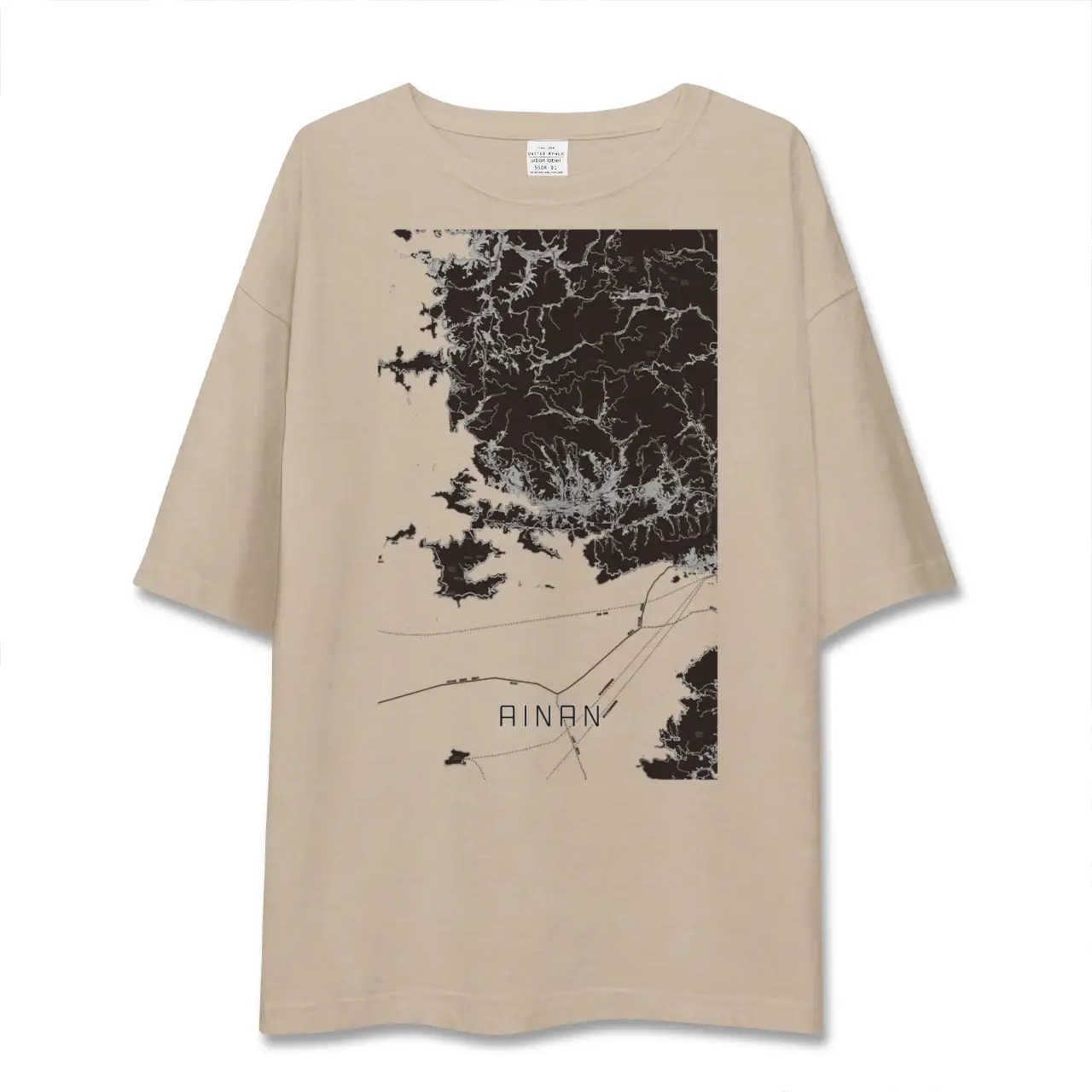 【愛南（愛媛県）】地図柄ビッグシルエットTシャツ
