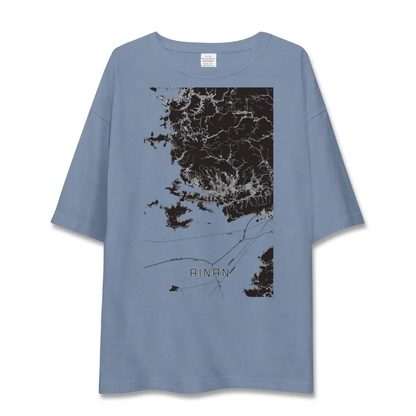【愛南（愛媛県）】地図柄ビッグシルエットTシャツ