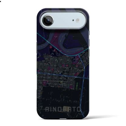 【あいの里（北海道）】地図柄iPhoneケース（バックカバータイプ）