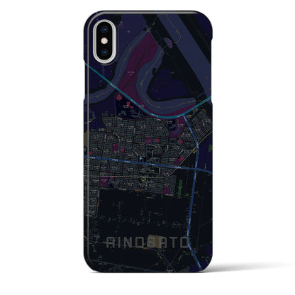 【あいの里（北海道）】地図柄iPhoneケース（バックカバータイプ）