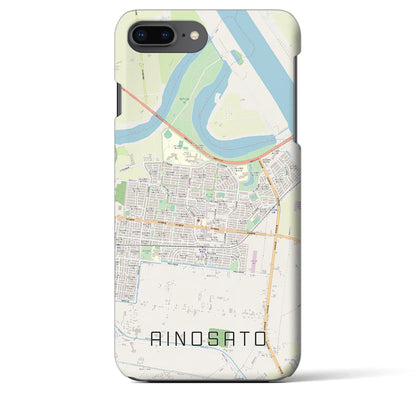 【あいの里（北海道）】地図柄iPhoneケース（バックカバータイプ）