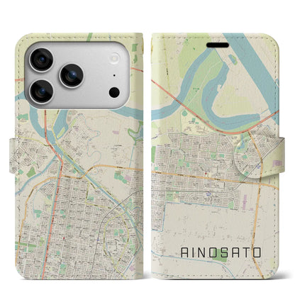 【あいの里（北海道）】地図柄iPhoneケース（手帳タイプ）