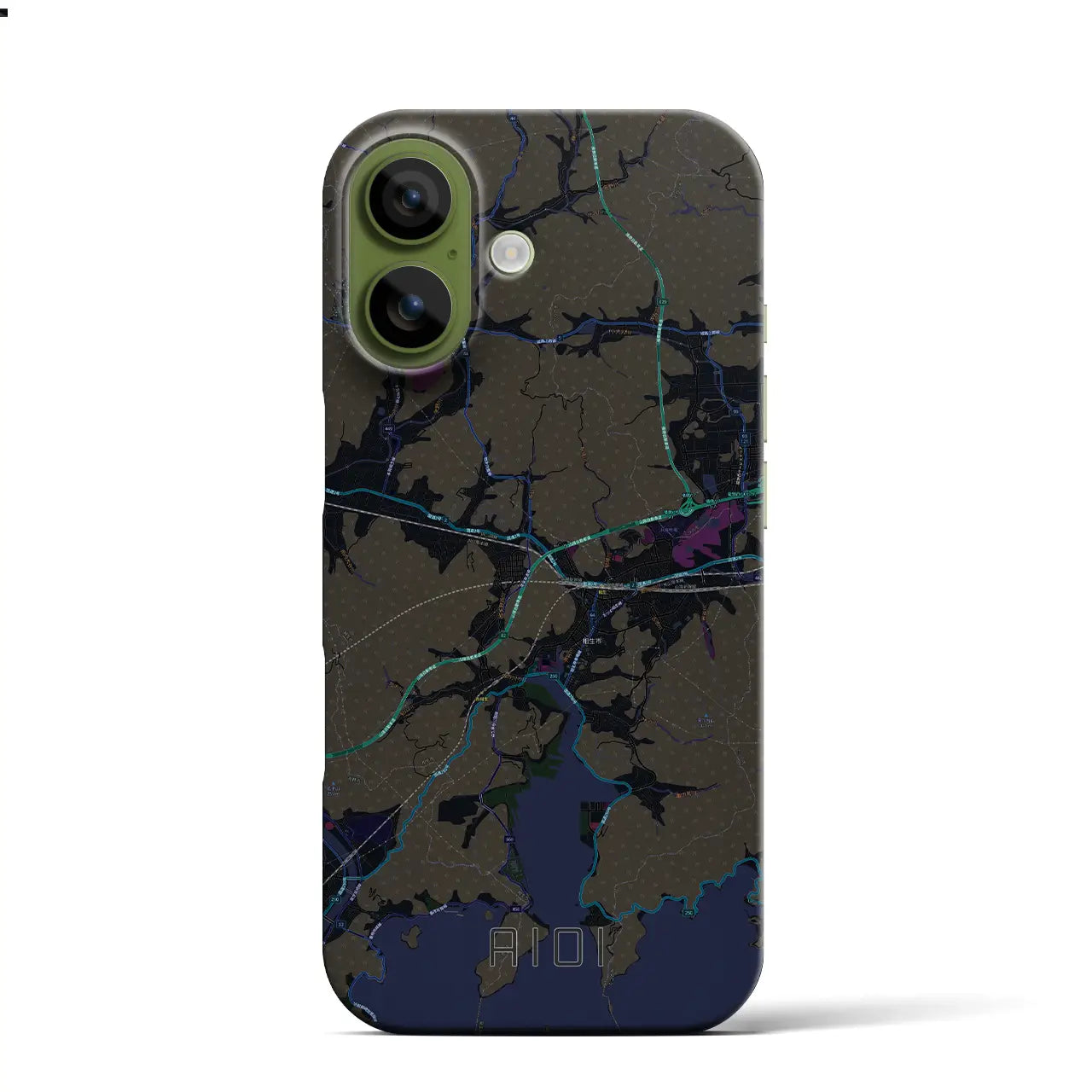 【相生（兵庫県）】地図柄iPhoneケース（バックカバータイプ）