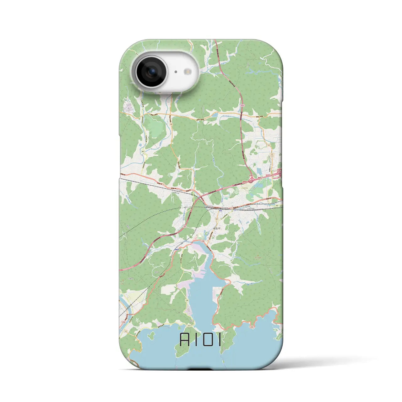 【相生（兵庫県）】地図柄iPhoneケース（バックカバータイプ）