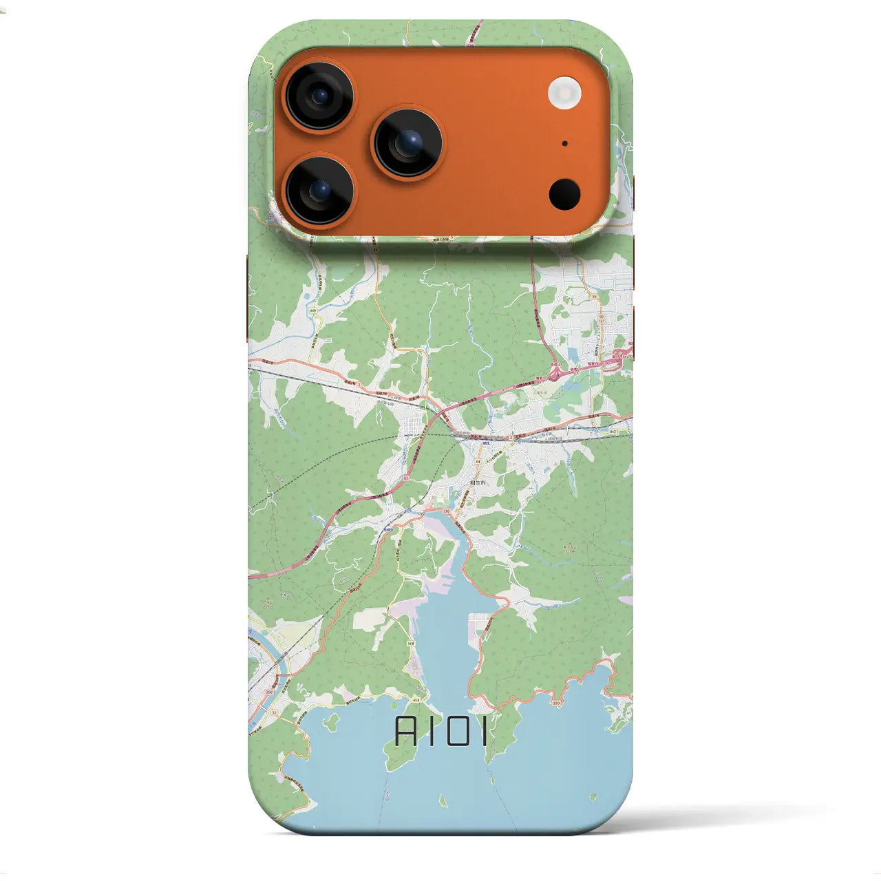 【相生（兵庫県）】地図柄iPhoneケース（バックカバータイプ）