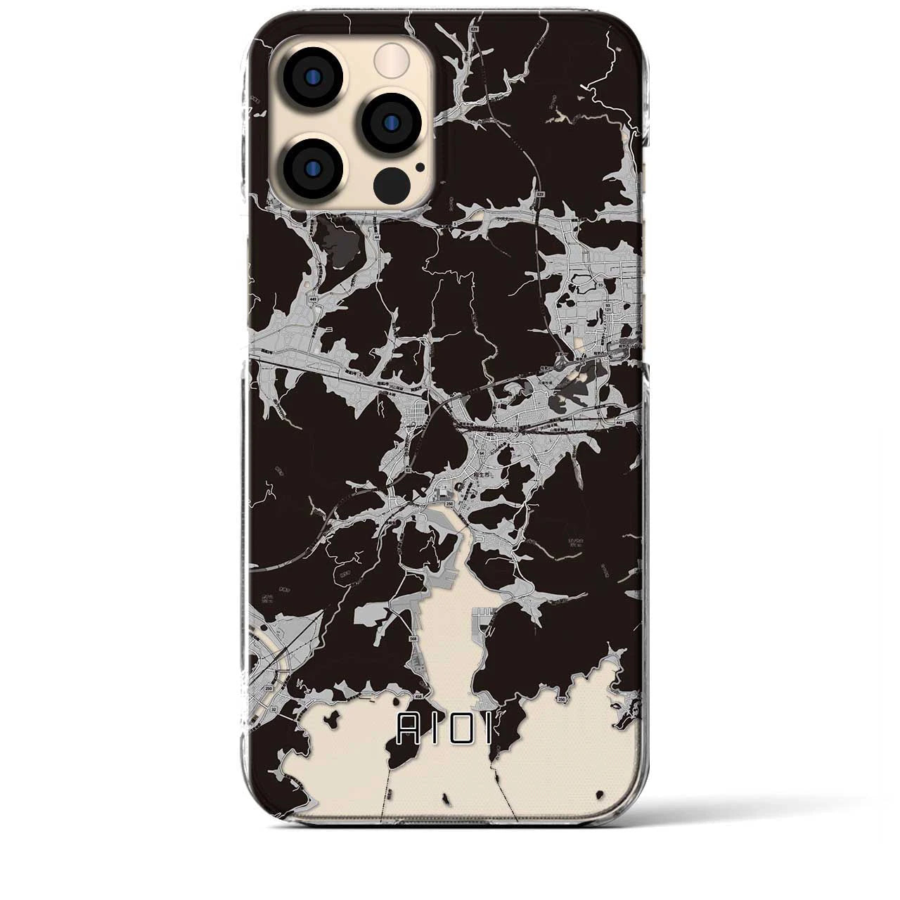 【相生（兵庫県）】地図柄iPhoneケース（クリアタイプ）