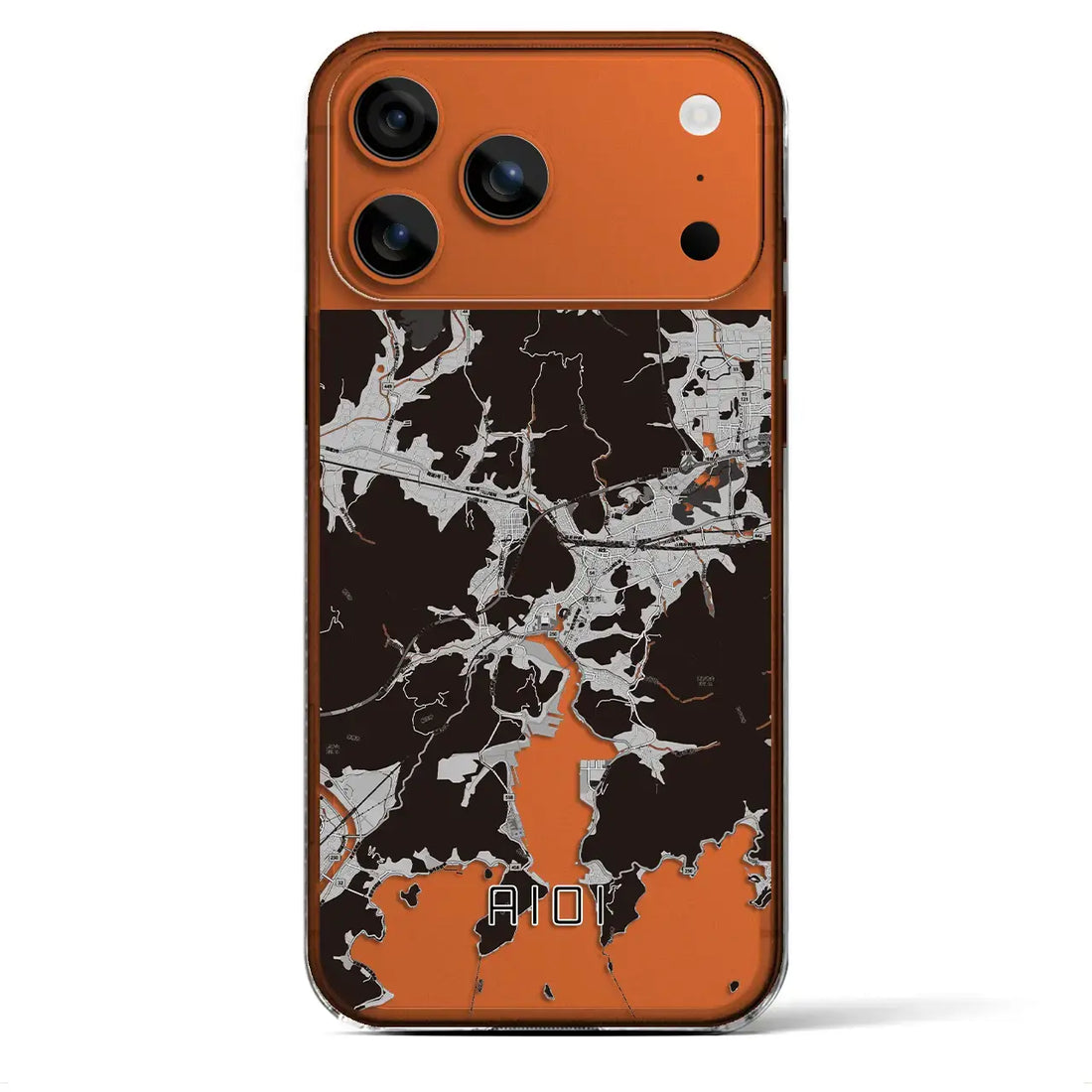 【相生（兵庫県）】地図柄iPhoneケース（クリアタイプ）モノトーン・iPhone 17 Pro Max 用