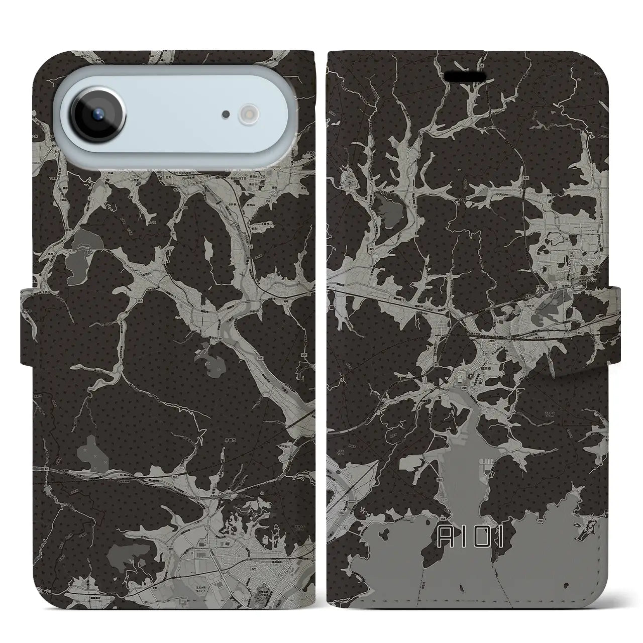 【相生（兵庫県）】地図柄iPhoneケース（手帳タイプ）