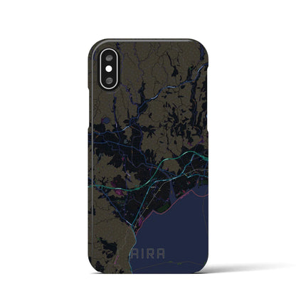 【姶良（鹿児島県）】地図柄iPhoneケース（バックカバータイプ）