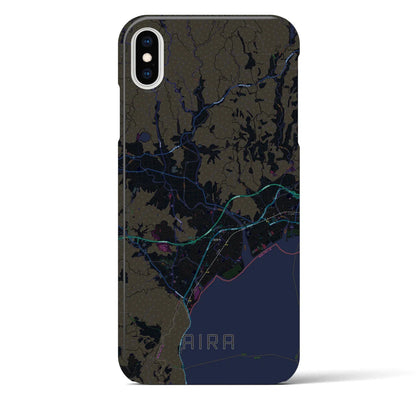 【姶良（鹿児島県）】地図柄iPhoneケース（バックカバータイプ）