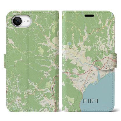 【姶良（鹿児島県）】地図柄iPhoneケース（手帳タイプ）