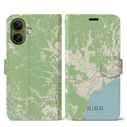 【姶良（鹿児島県）】地図柄iPhoneケース（手帳タイプ）