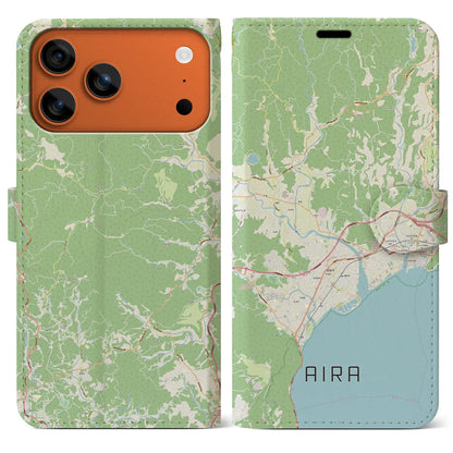 【姶良（鹿児島県）】地図柄iPhoneケース（手帳タイプ）