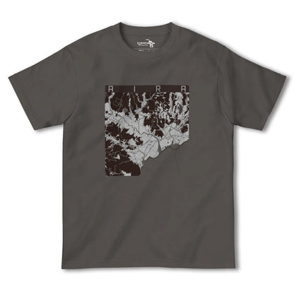 【姶良（鹿児島県）】地図柄ヘビーウェイトTシャツ