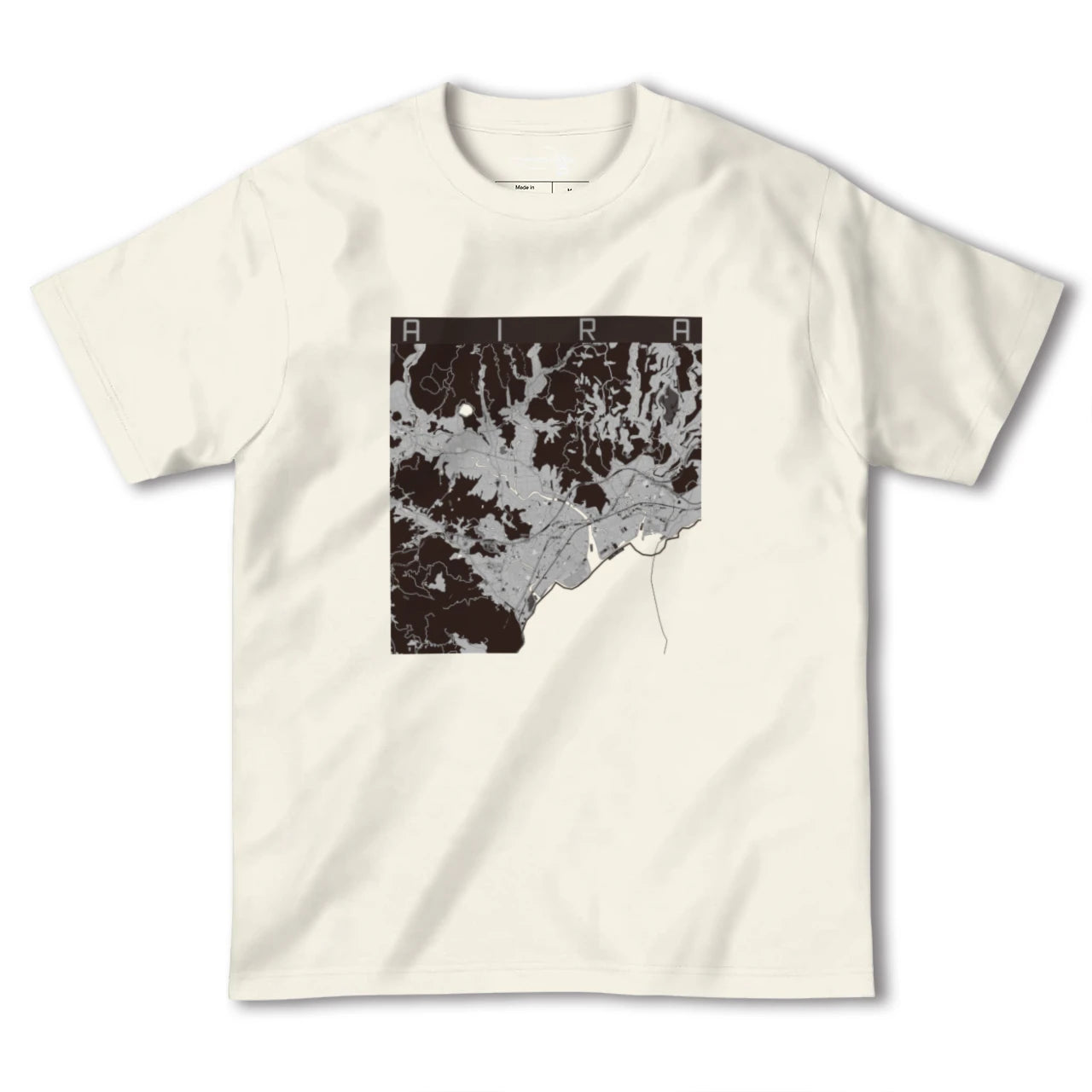 【姶良（鹿児島県）】地図柄ヘビーウェイトTシャツ